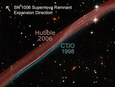 sn1006, extension &copy;HST, CTIO