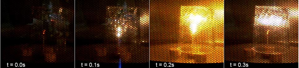 &eacute;volution de la boule de plasma: &copy;Rob in Space