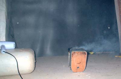 Fum�e avec du vent...