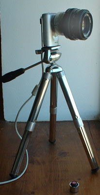 webcam et objectif photo