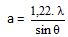 formule de diffraction par un disque