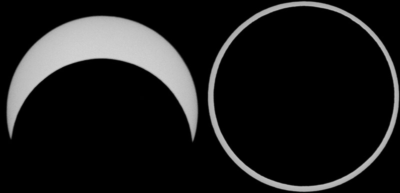 Eclipse vue de Nice, ou de Gandia � Yves Castel et Rob in Space
